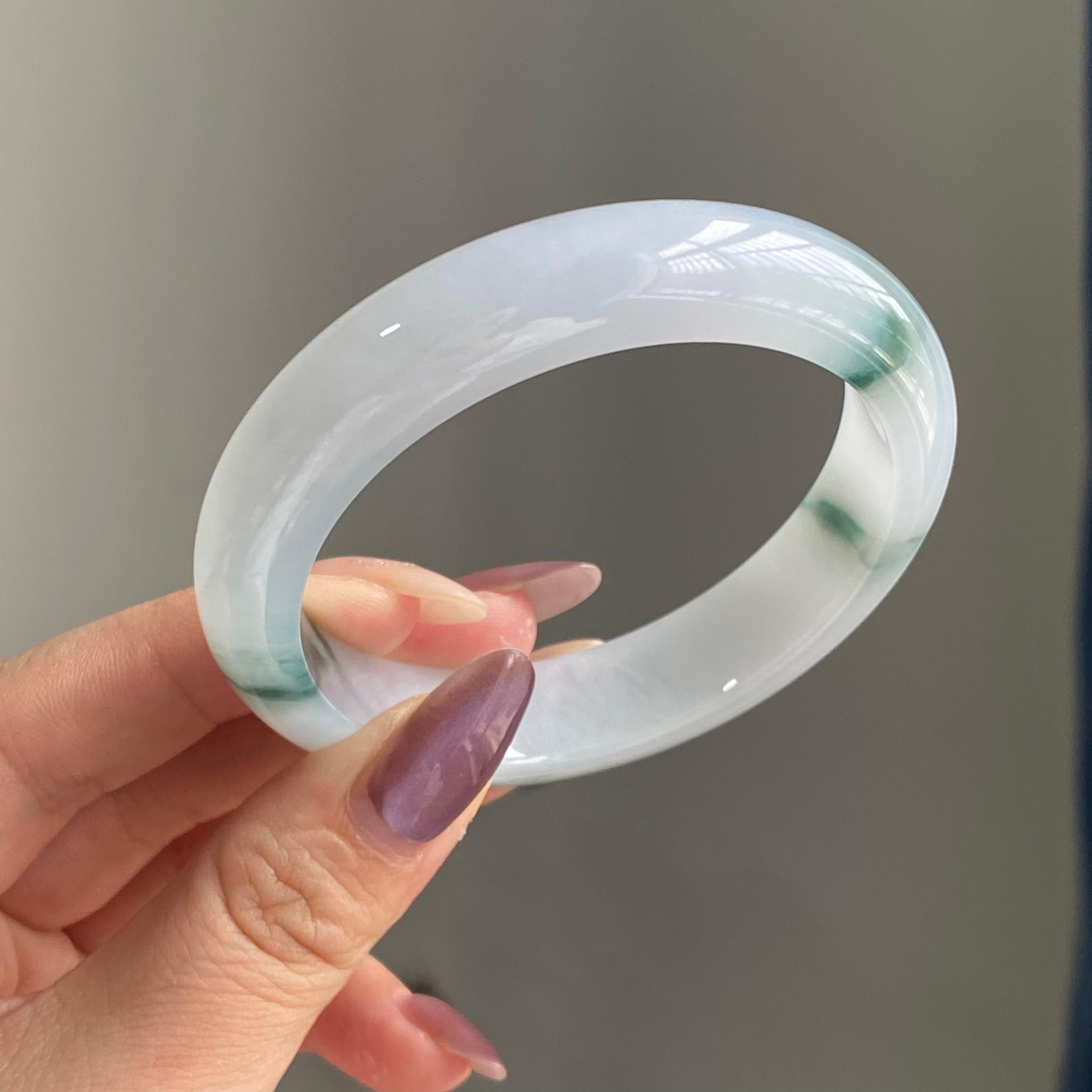 细糯种飘花平安镯手镯（56圈）（yc196860）