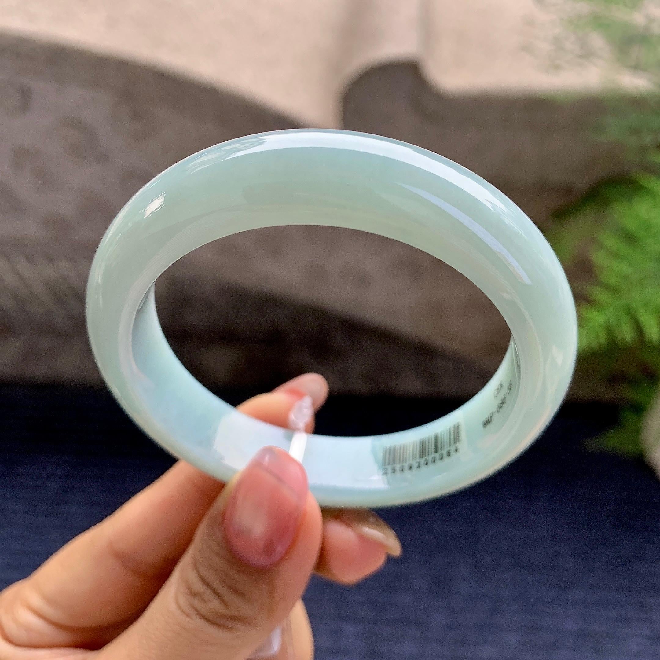 细糯种晴底平安镯（53.3mm）（yc280879）