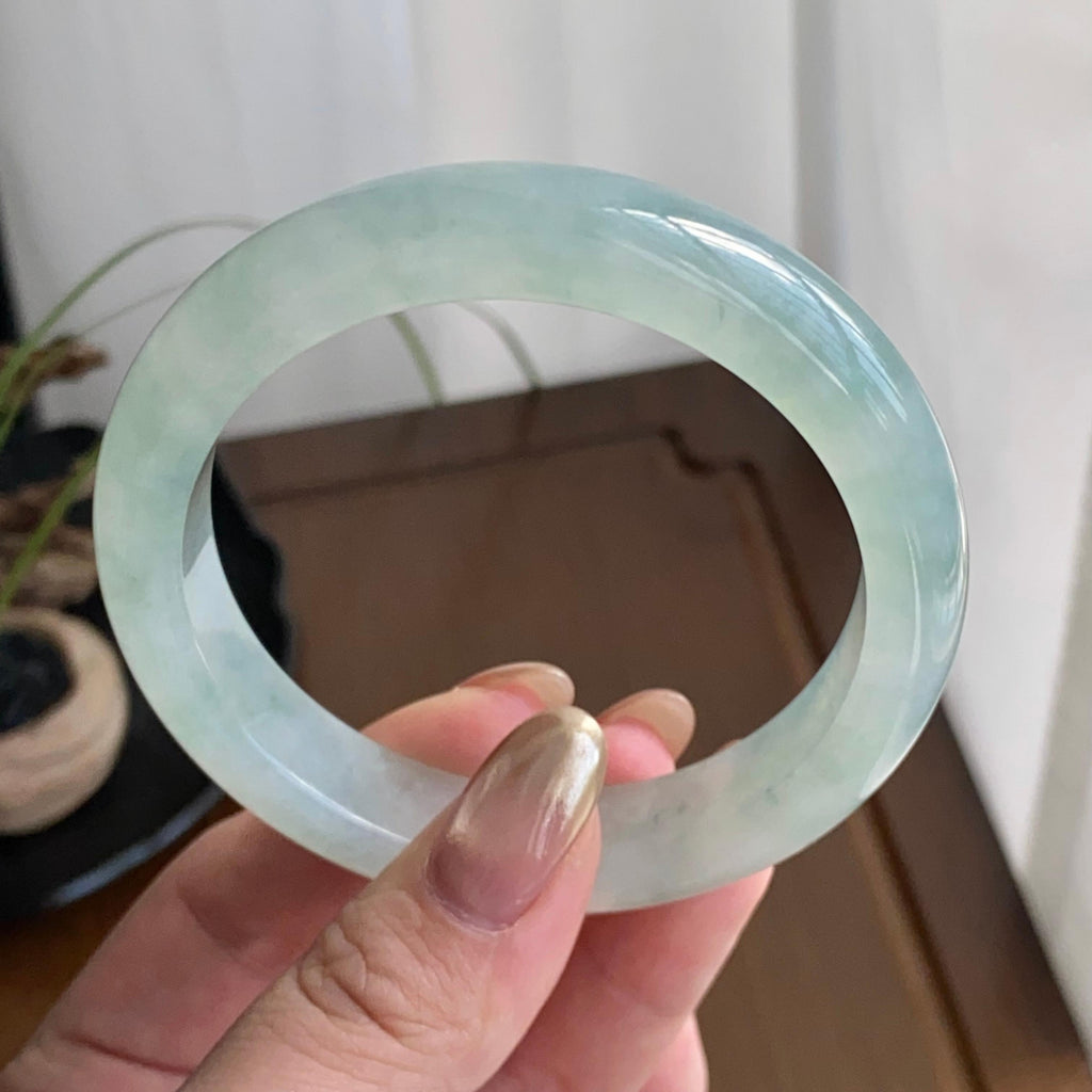 冰种淡晴底平安镯（57圈）（yc258939）