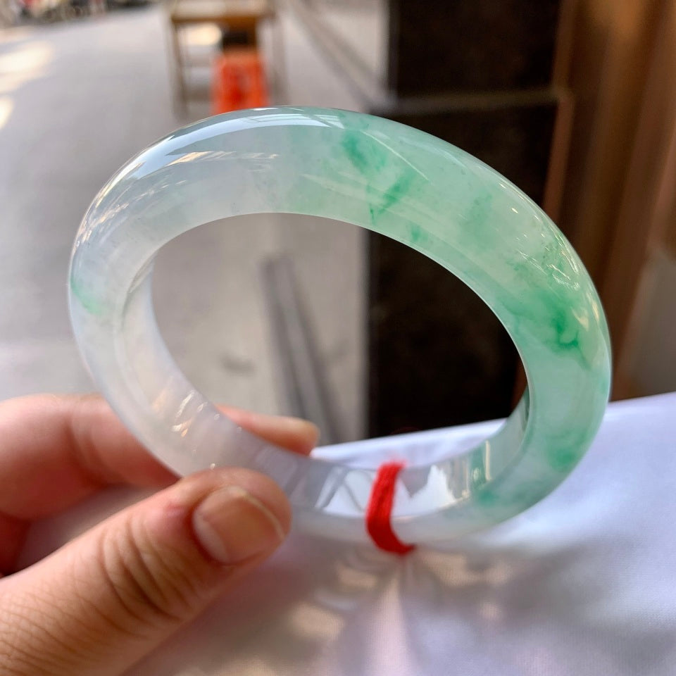 冰飘花平安镯（58.5mm）（yc057670）