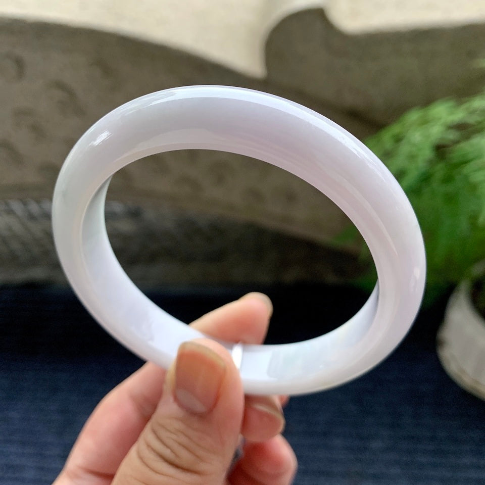 糯种淡紫罗兰平安镯（60mm）（yc113135）