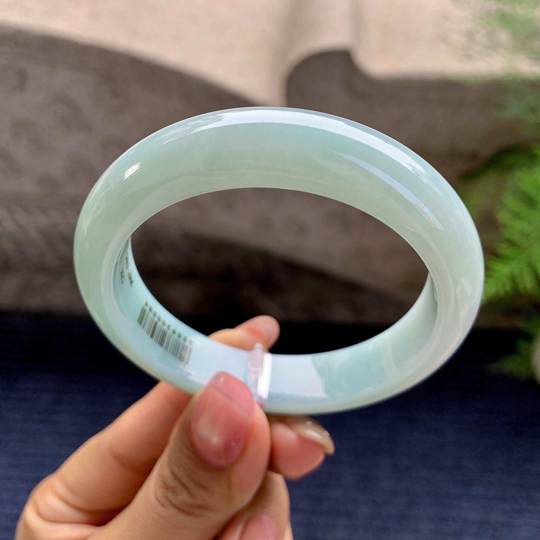 细糯种晴底平安镯（53.3mm）（yc280879）