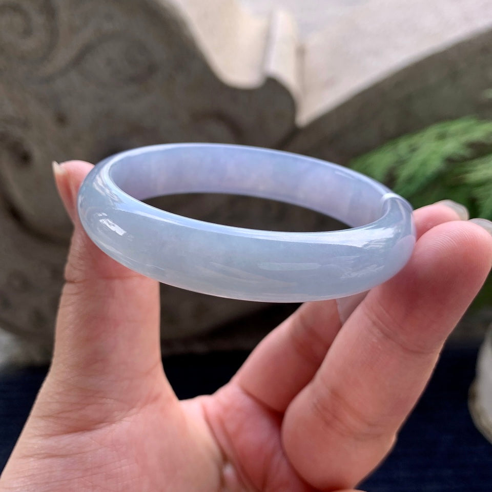 糯冰种紫罗兰贵妃手镯（55mm）（yc089907）