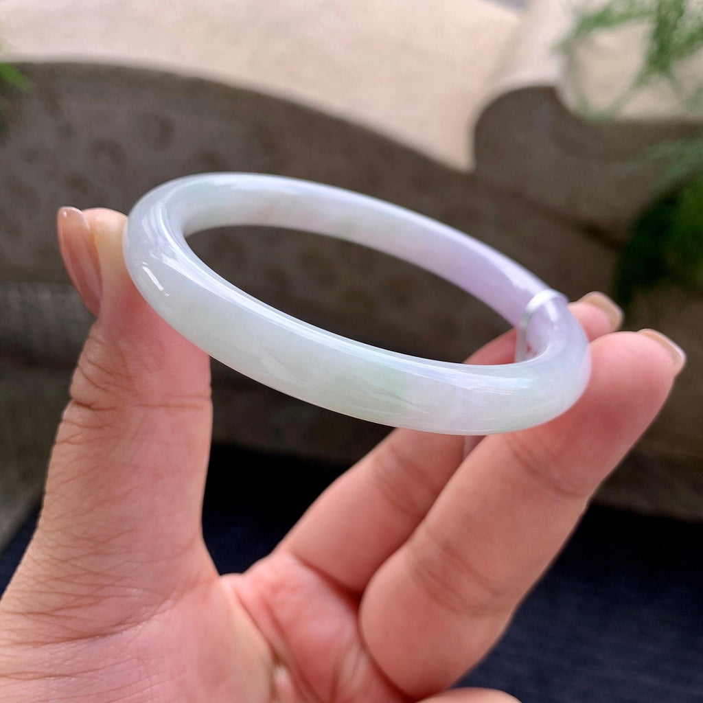 细糯种紫罗兰圆条手镯 55圈口 （yc705870）