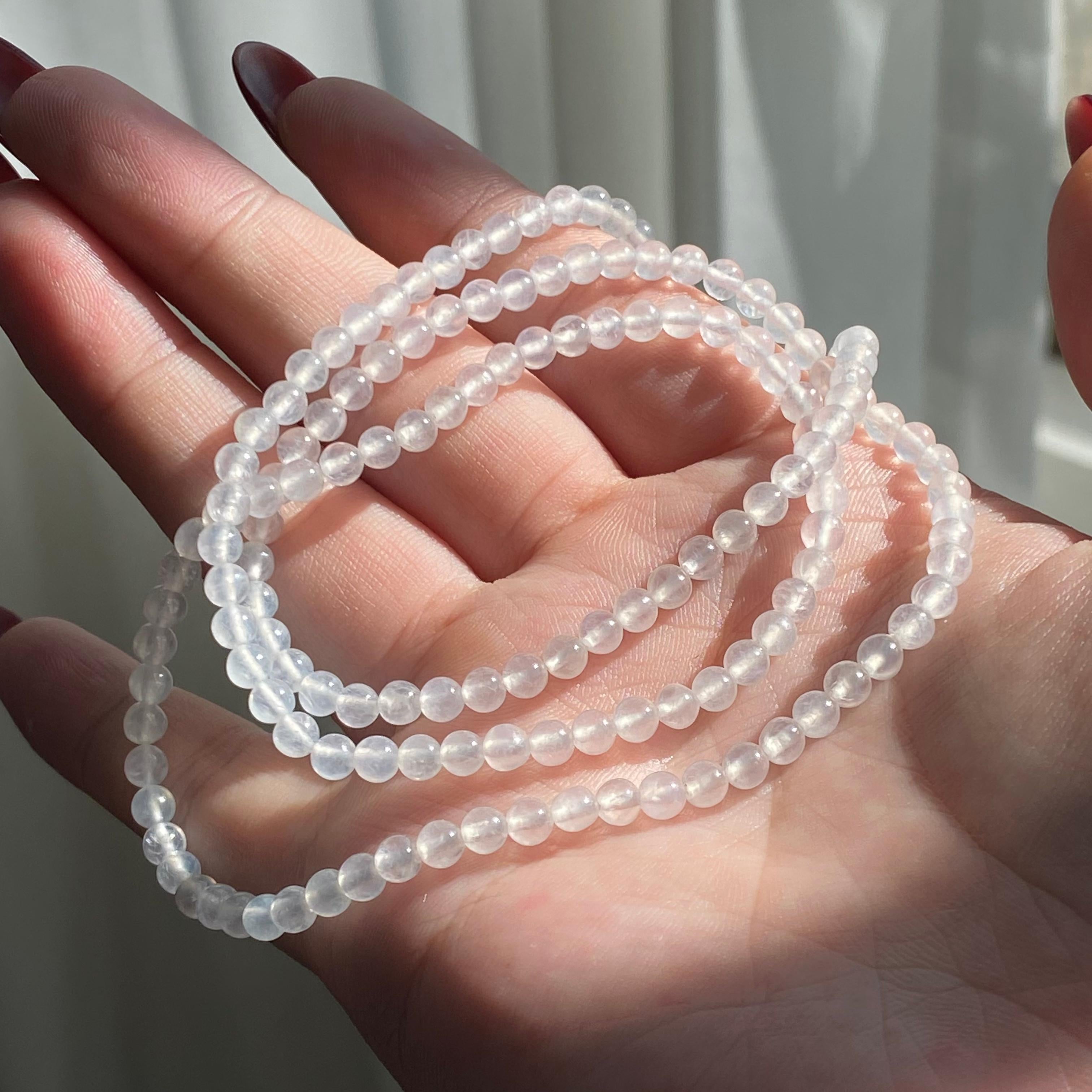 冰种白月光小米珠珠链（150颗）（yc213174）