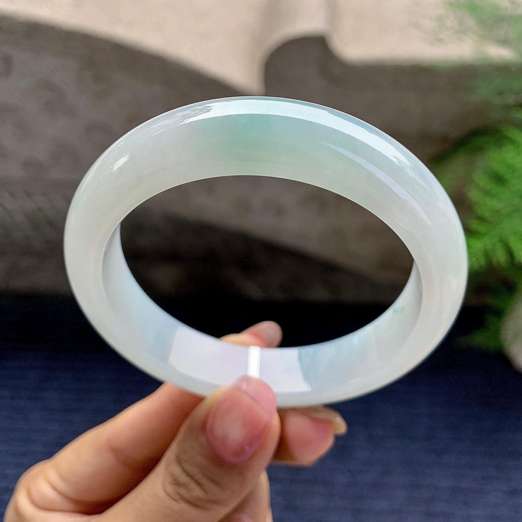 细糯种飘花平安镯（56.3mm）（yc280854）