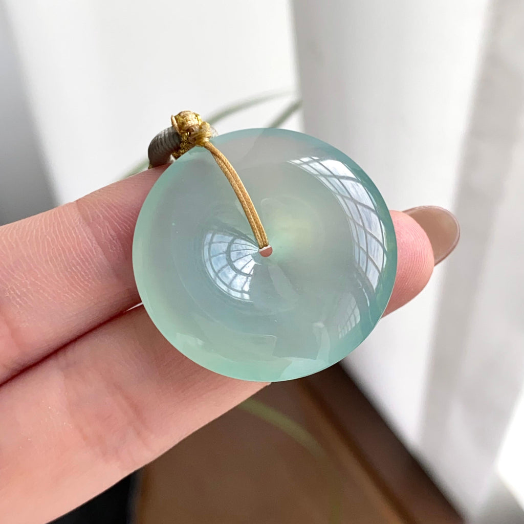 冰种晴底平安扣吊坠（yc262766）