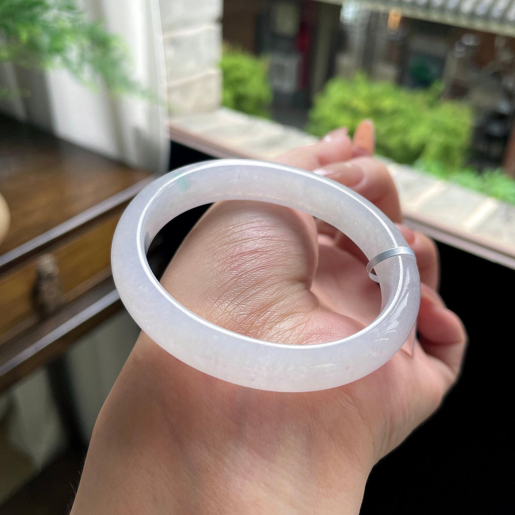 细糯种白月光飘绿贵妃 52圈 天然缅甸A货翡翠（yc696410）