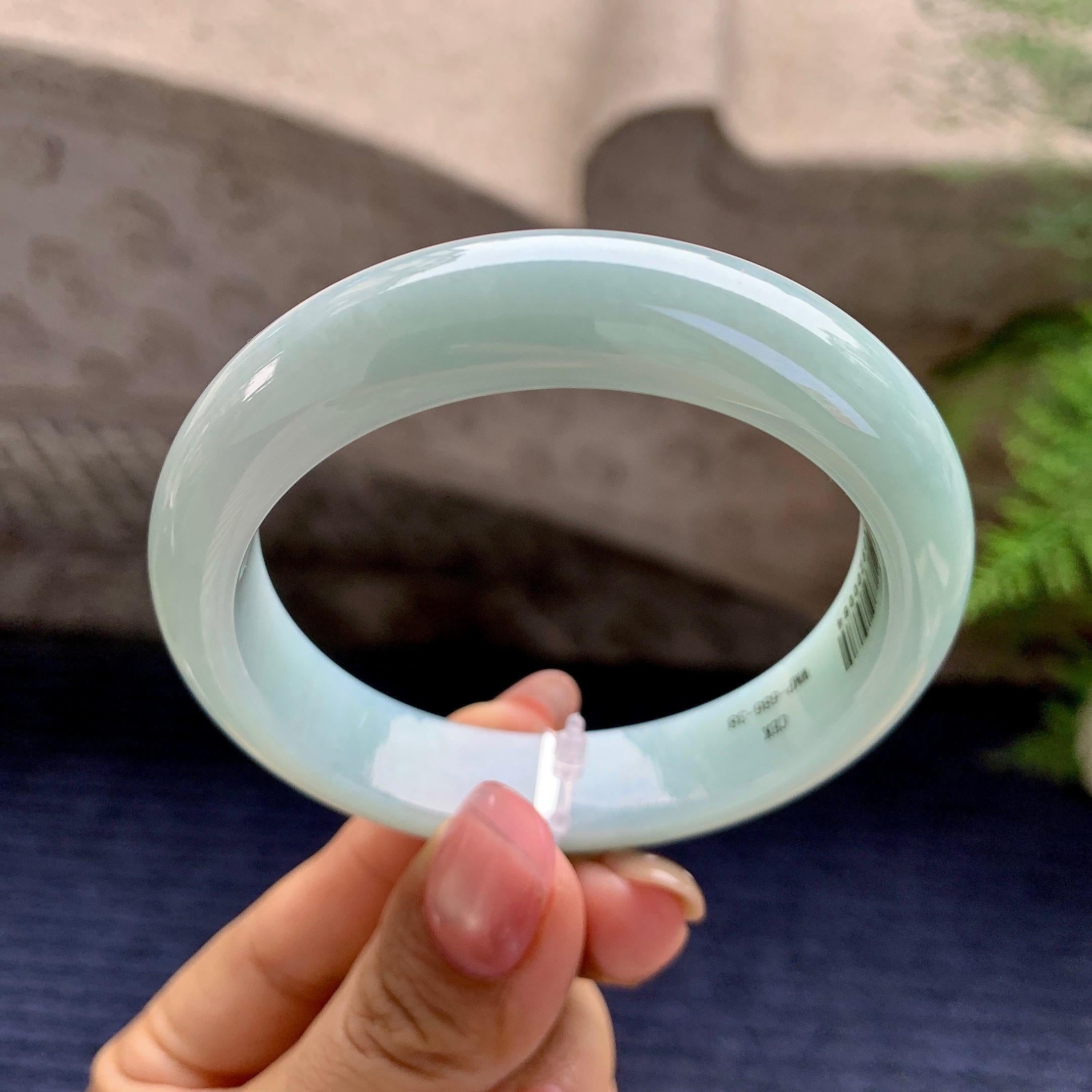 细糯种晴底平安镯（53.3mm）（yc280879）