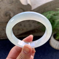 糯冰种淡晴底平安镯（58mm）（yc090489）