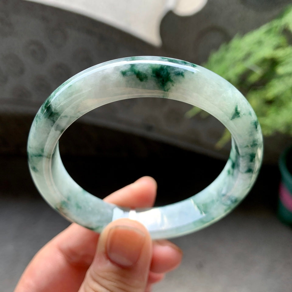 糯种飘花平安镯（56.6mm）（yc098965）