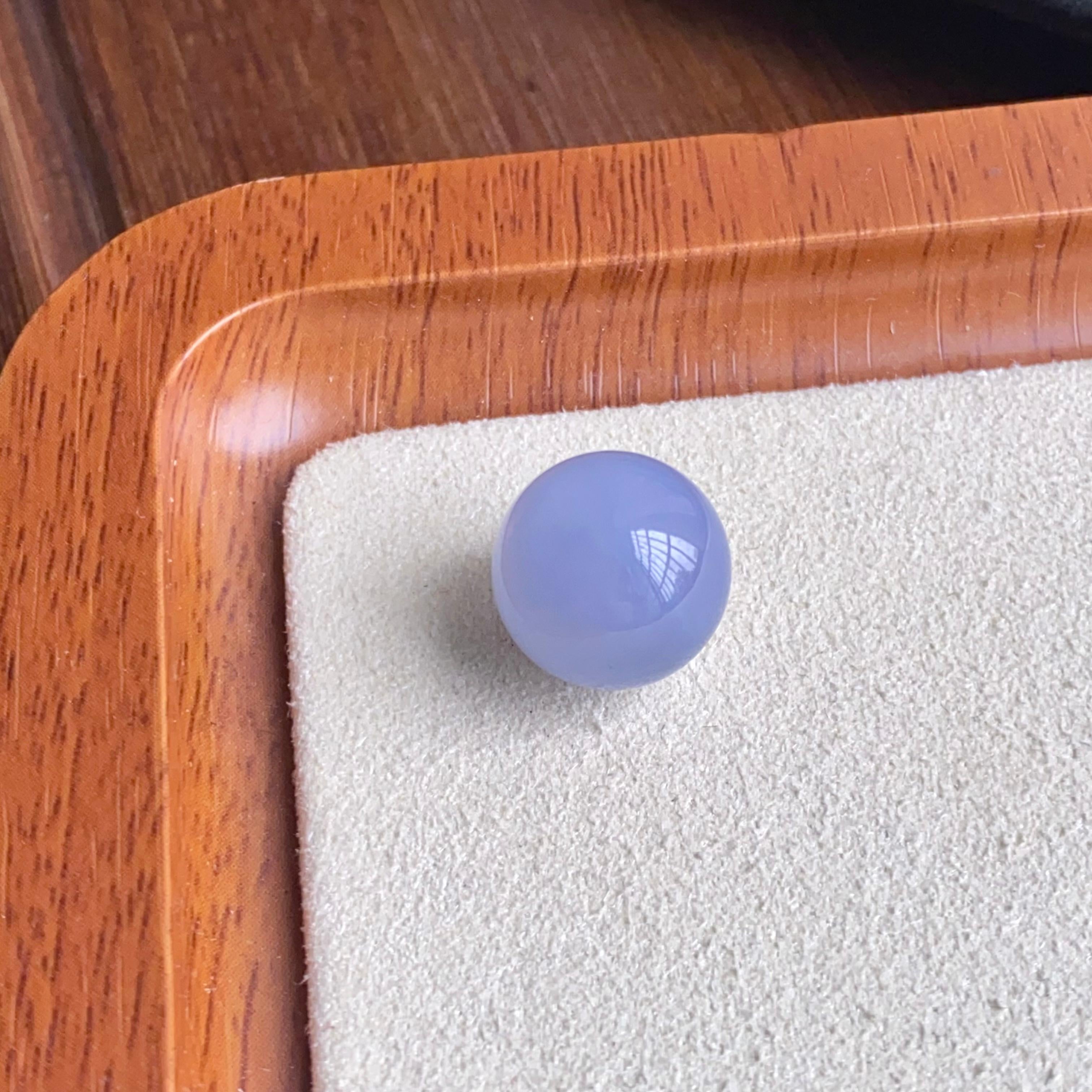 糯冰种紫罗兰单珠（yc260850）