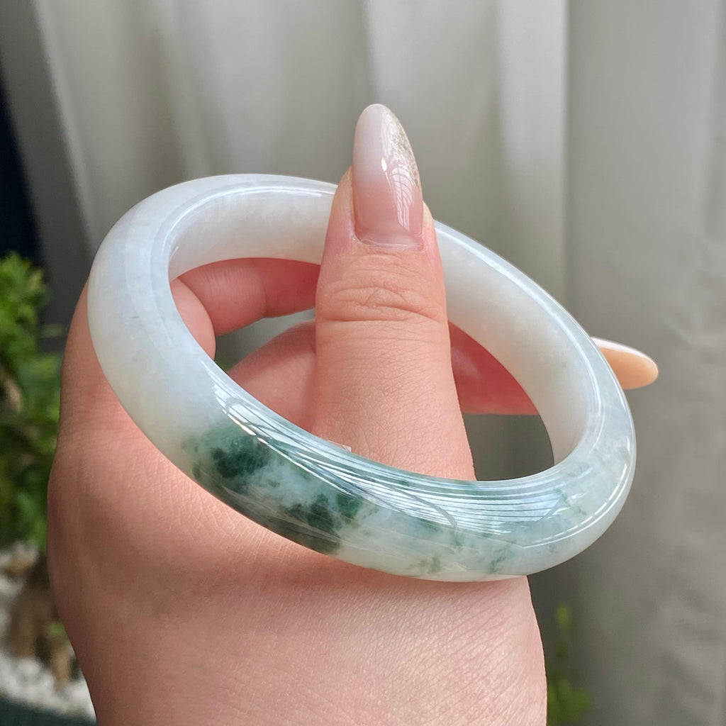 细糯种飘花平安镯（59圈）（yc215653）