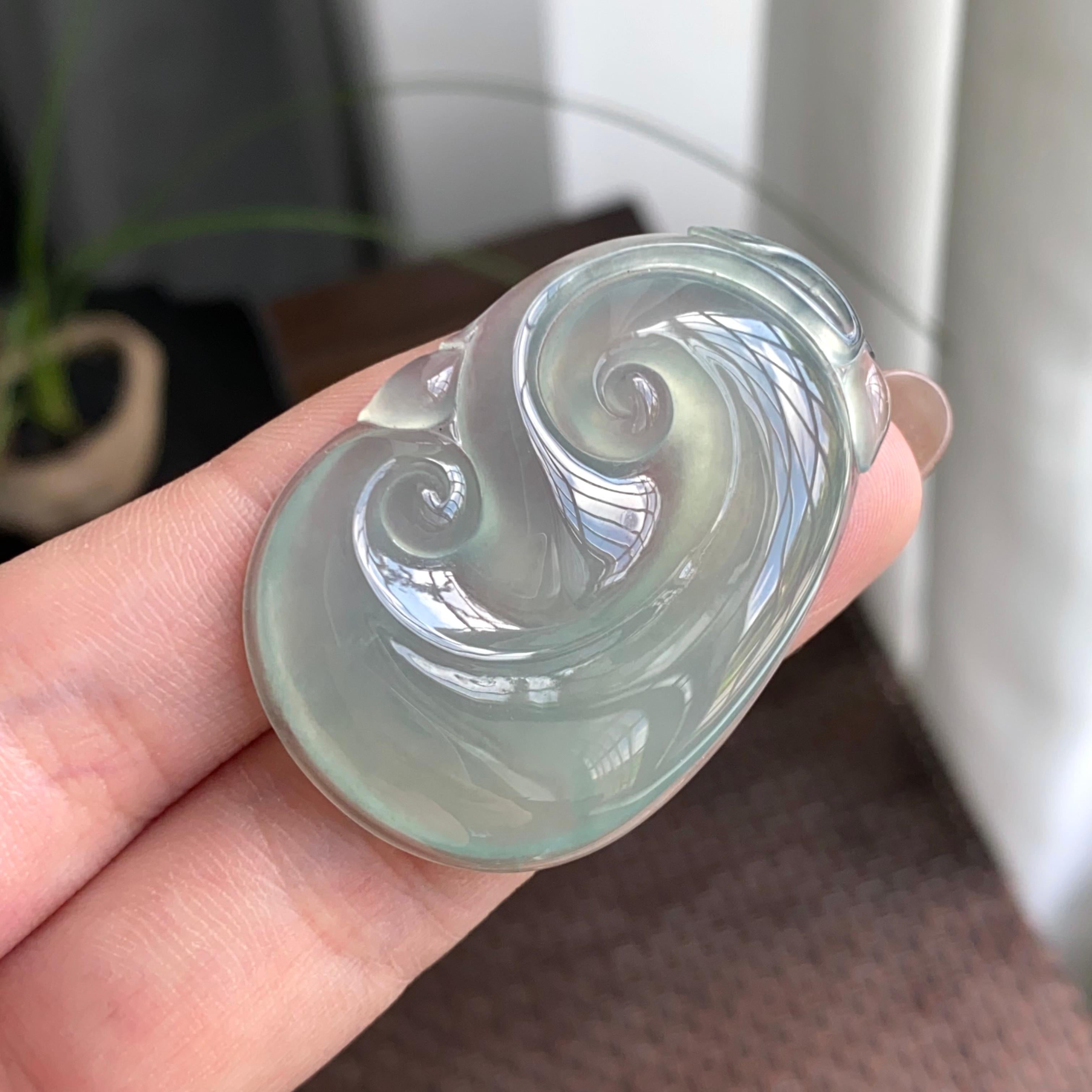 冰种晴底如意吊坠（yc263805）