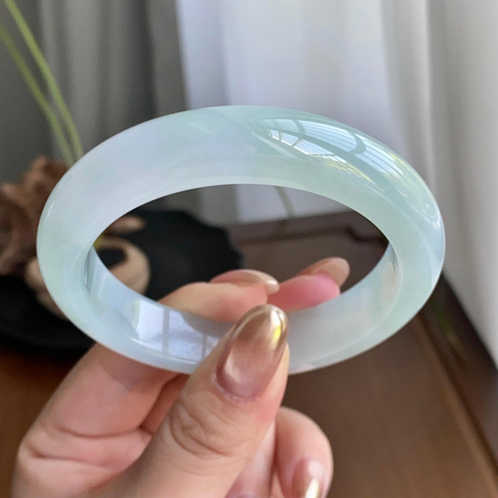 细糯种淡晴底平安镯（56圈）（yc258163）