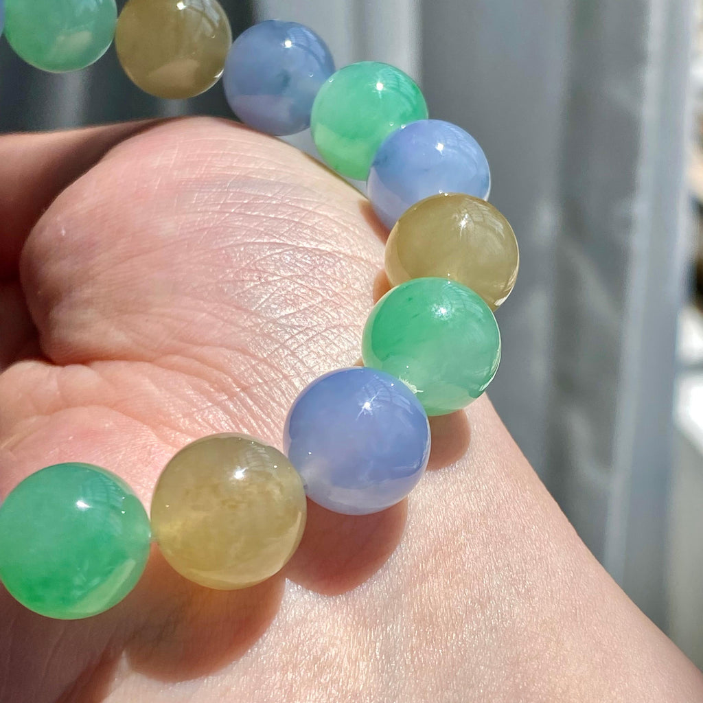 冰种多宝单圈手串（17颗）（yc203643）