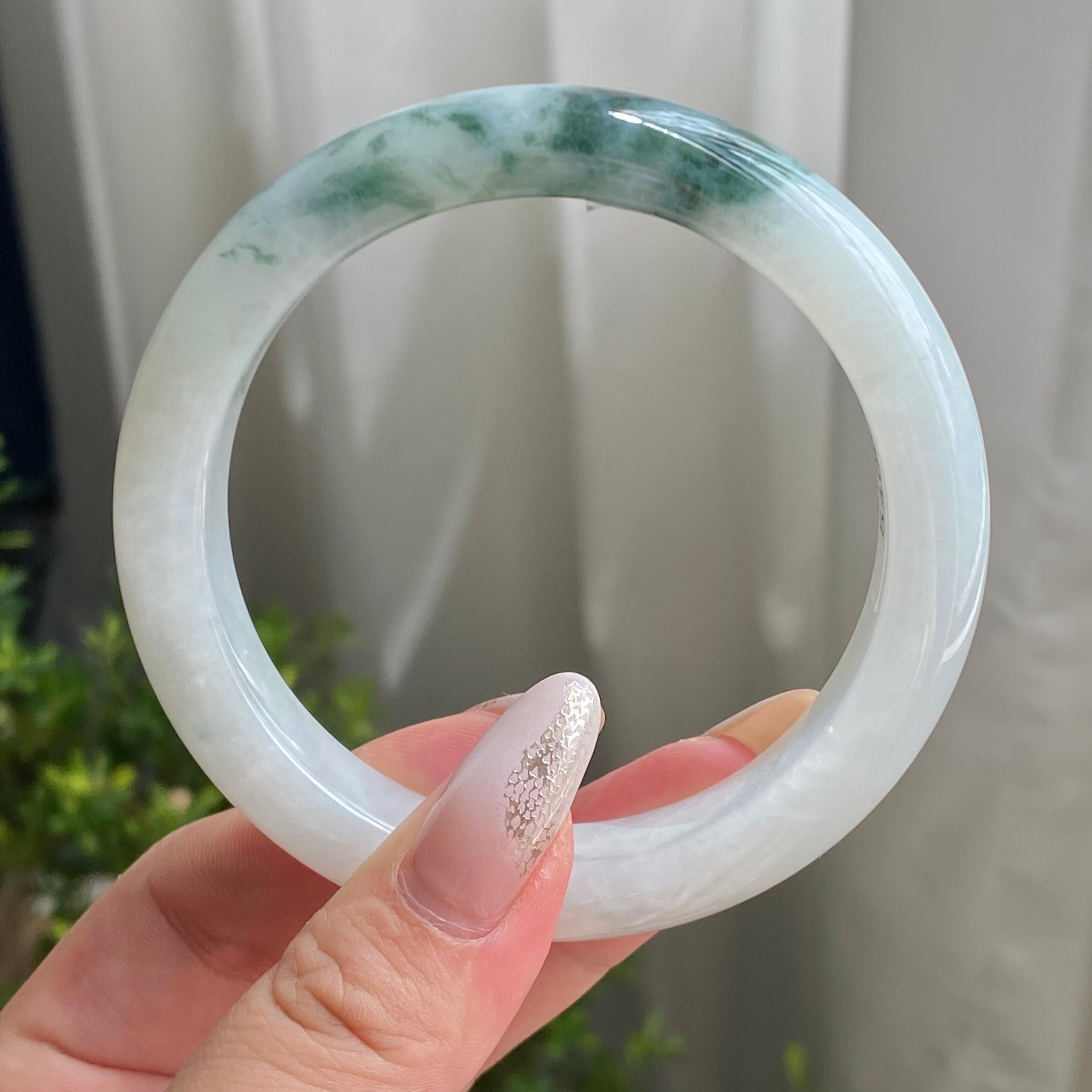 细糯种飘花平安镯（59圈）（yc215653）