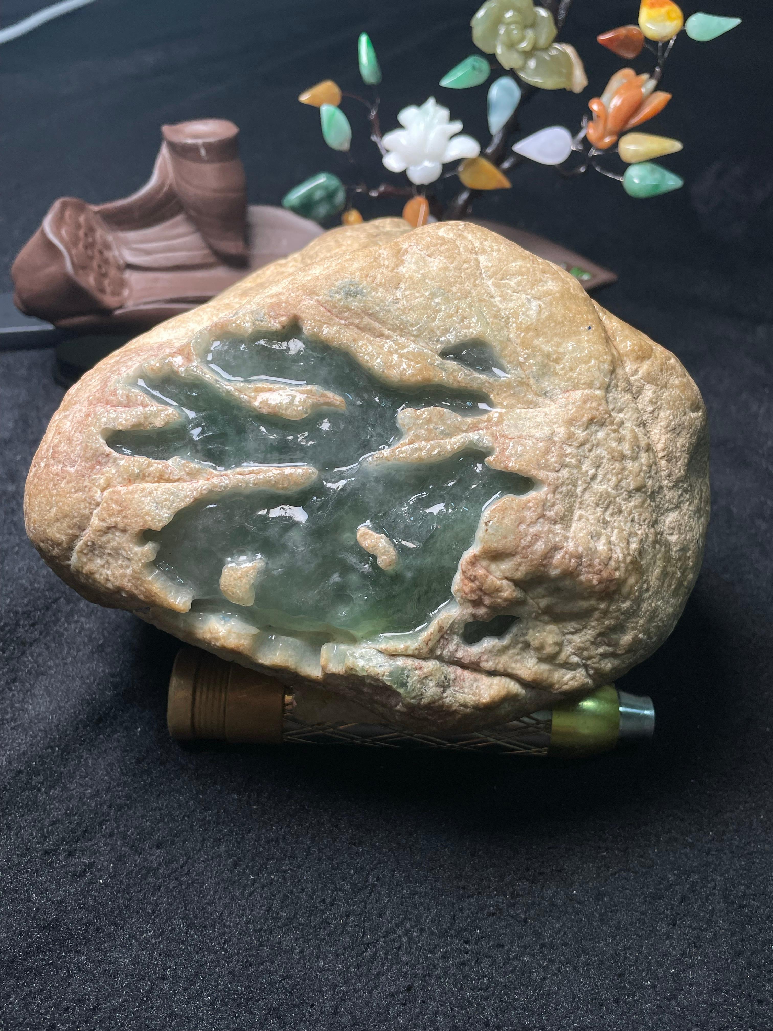 极品木那开窗冰晴手镯料（yc499456）