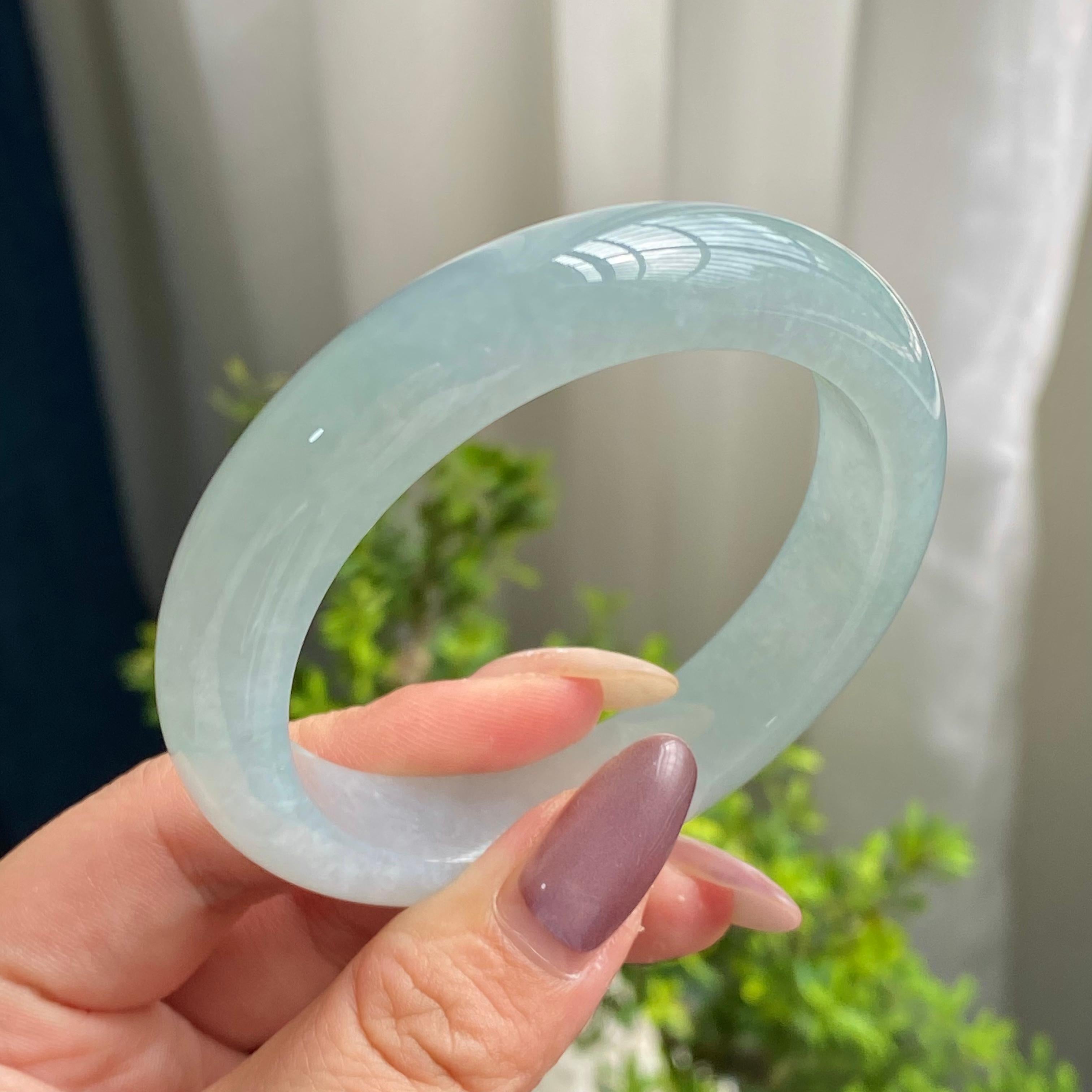 糯冰种晴底平安镯（55圈）（yc200594）