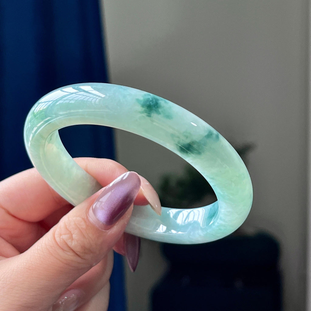 细糯种飘花平安镯（58圈）（yc198065）