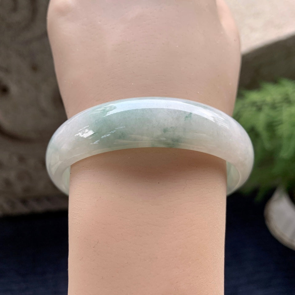 糯种飘花宽版轮胎手镯（60mm）（yc091748）