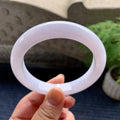 细糯种淡紫罗兰平安镯（60.8mm）（yc093439）