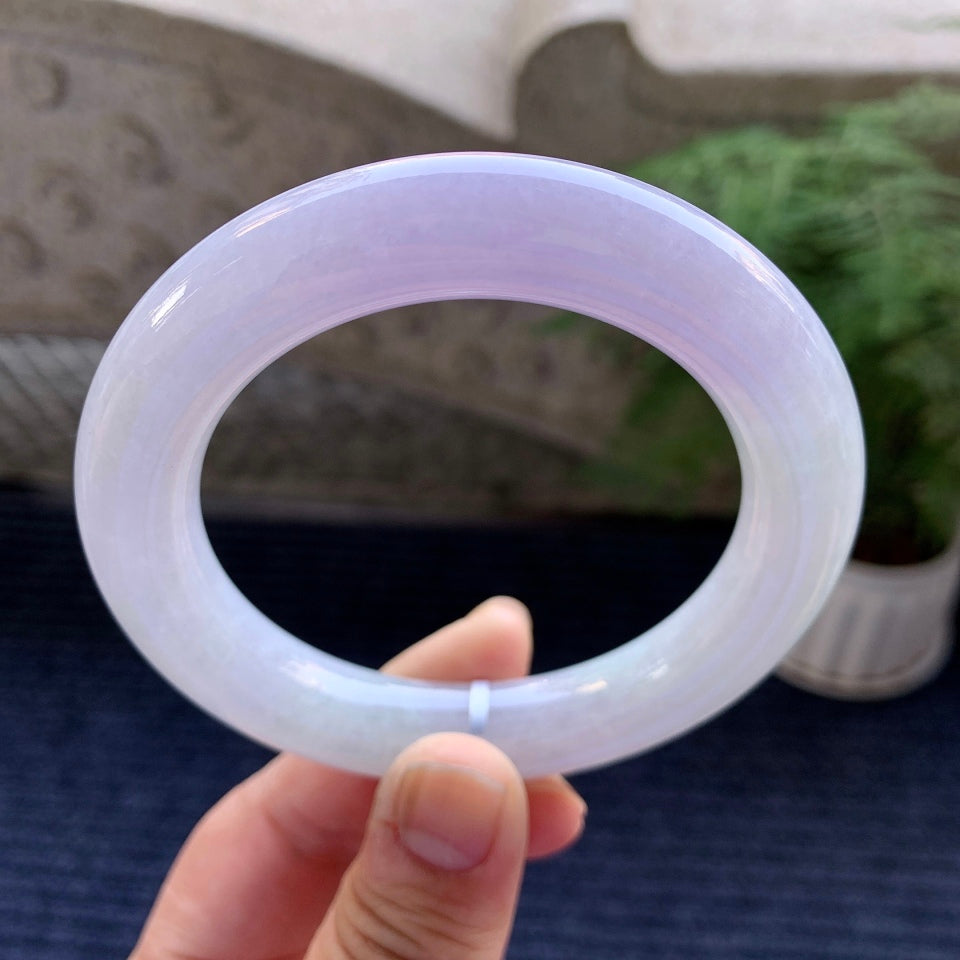 糯种紫罗兰圆条手镯（58.7mm）（yc079184）