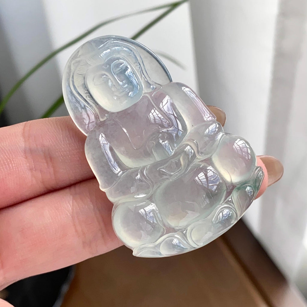 冰种飘花观音吊坠（yc262754）