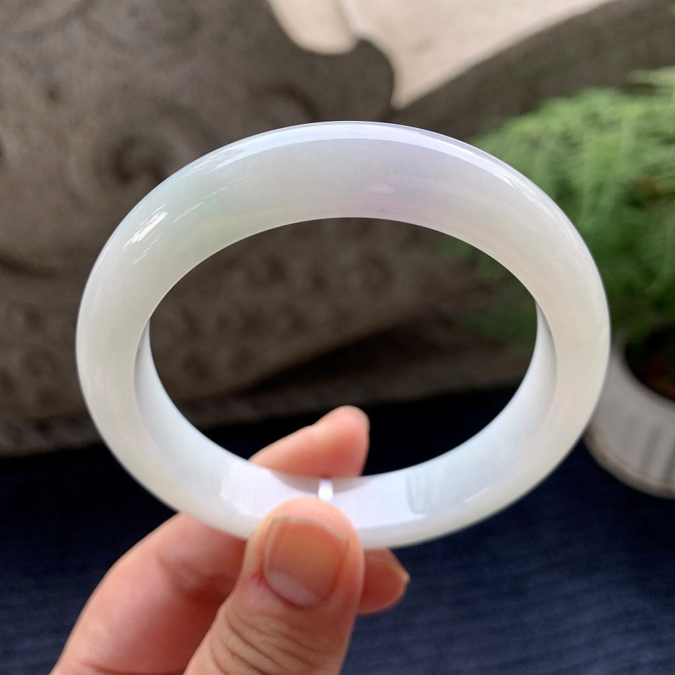 细糯种紫罗兰平安镯（58mm）（yc091746）