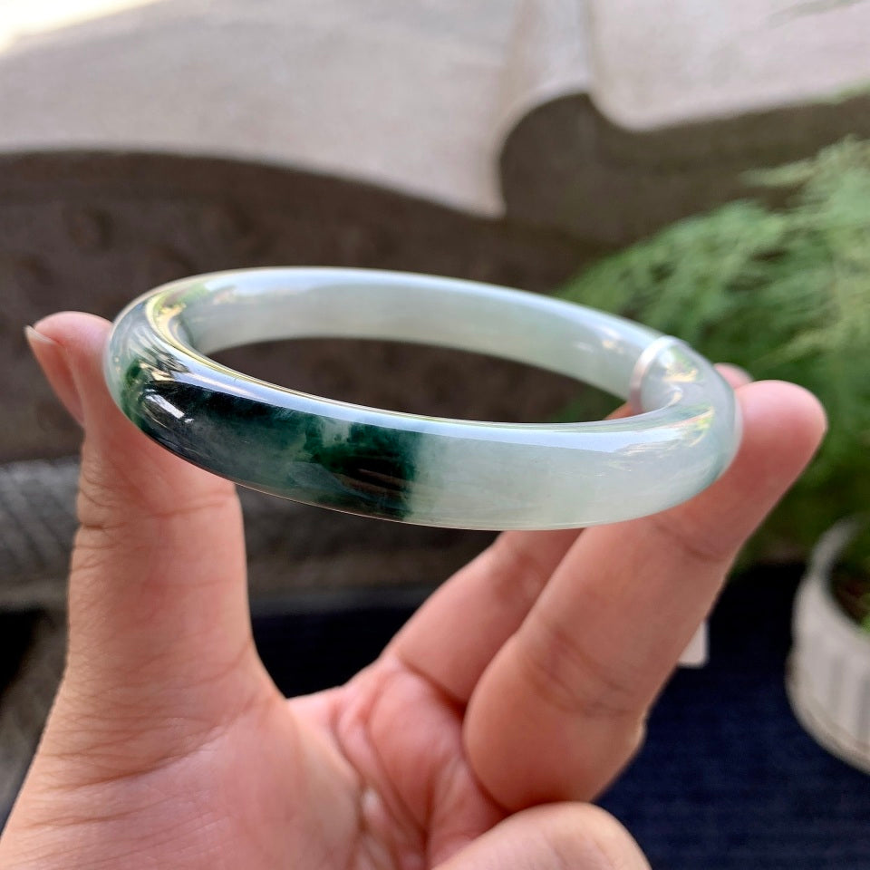 细糯种飘花圆条手镯（59.6mm）（yc098527）