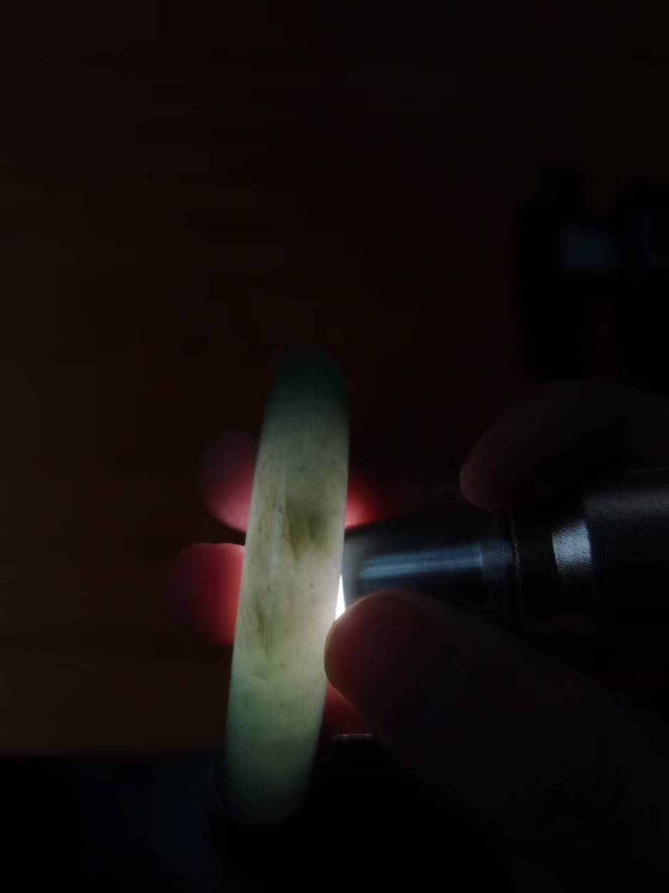 糯冰种晴水平安镯（55.8mm）（yc082099）