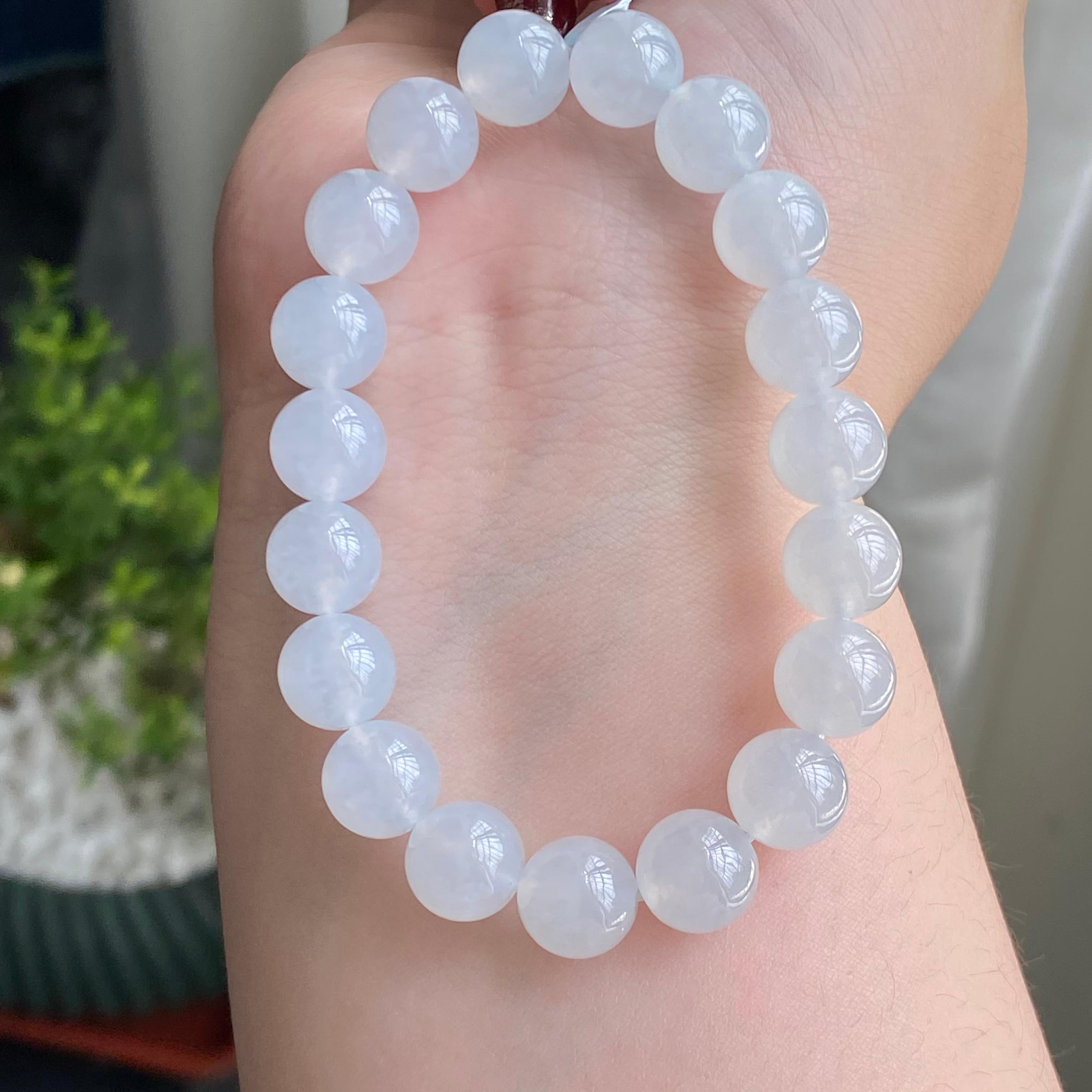 冰种白月光单圈手串（19颗）（yc215652）