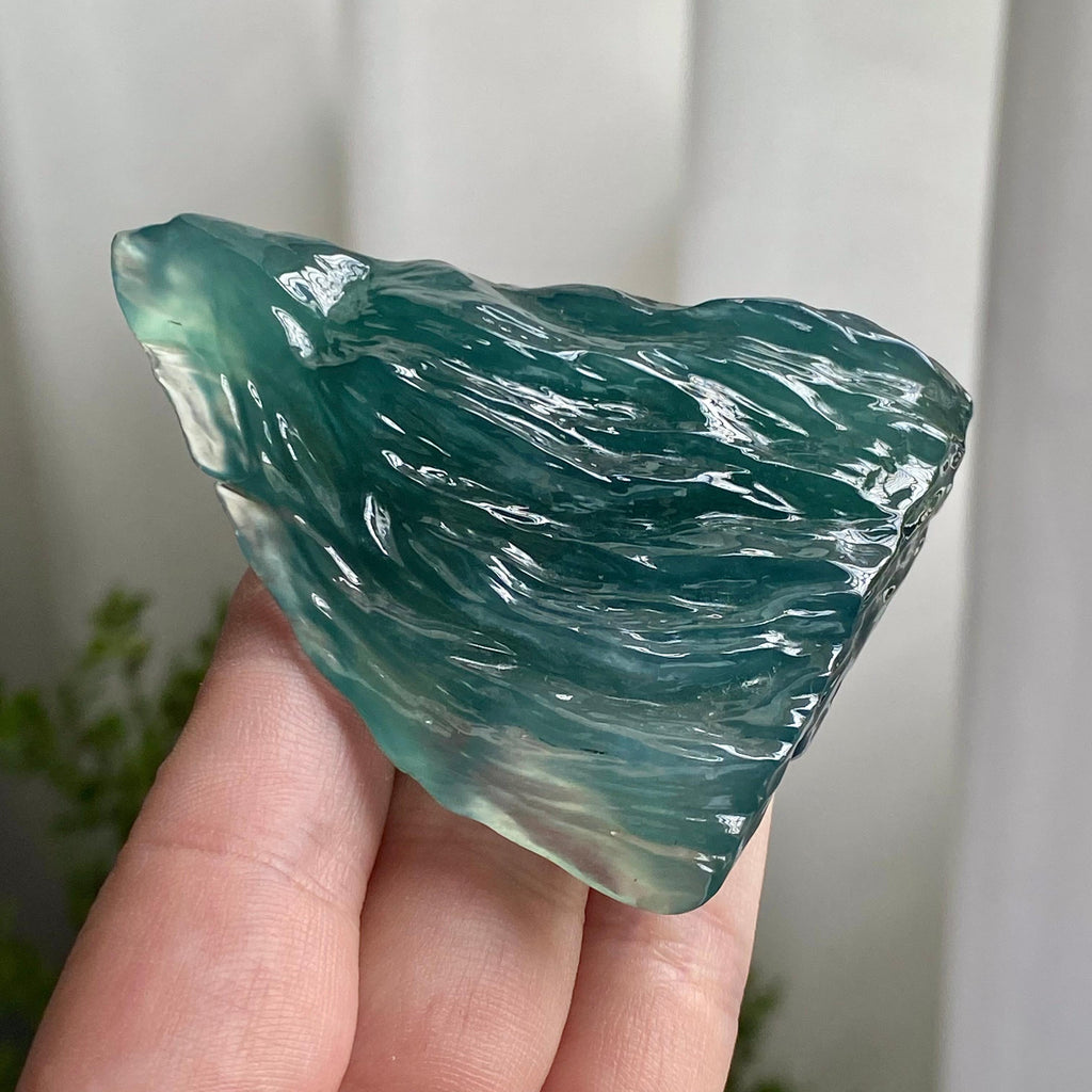 冰种蓝水冰川摆件（yc223128）