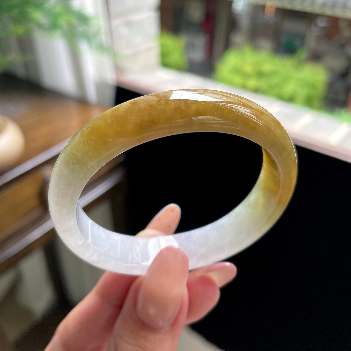 糯种黄翡贵妃 53.5圈 天然缅甸A货翡翠（yc696409）