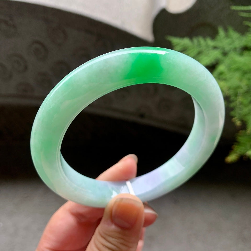 细糯种春彩平安镯（63mm）（yc097041）