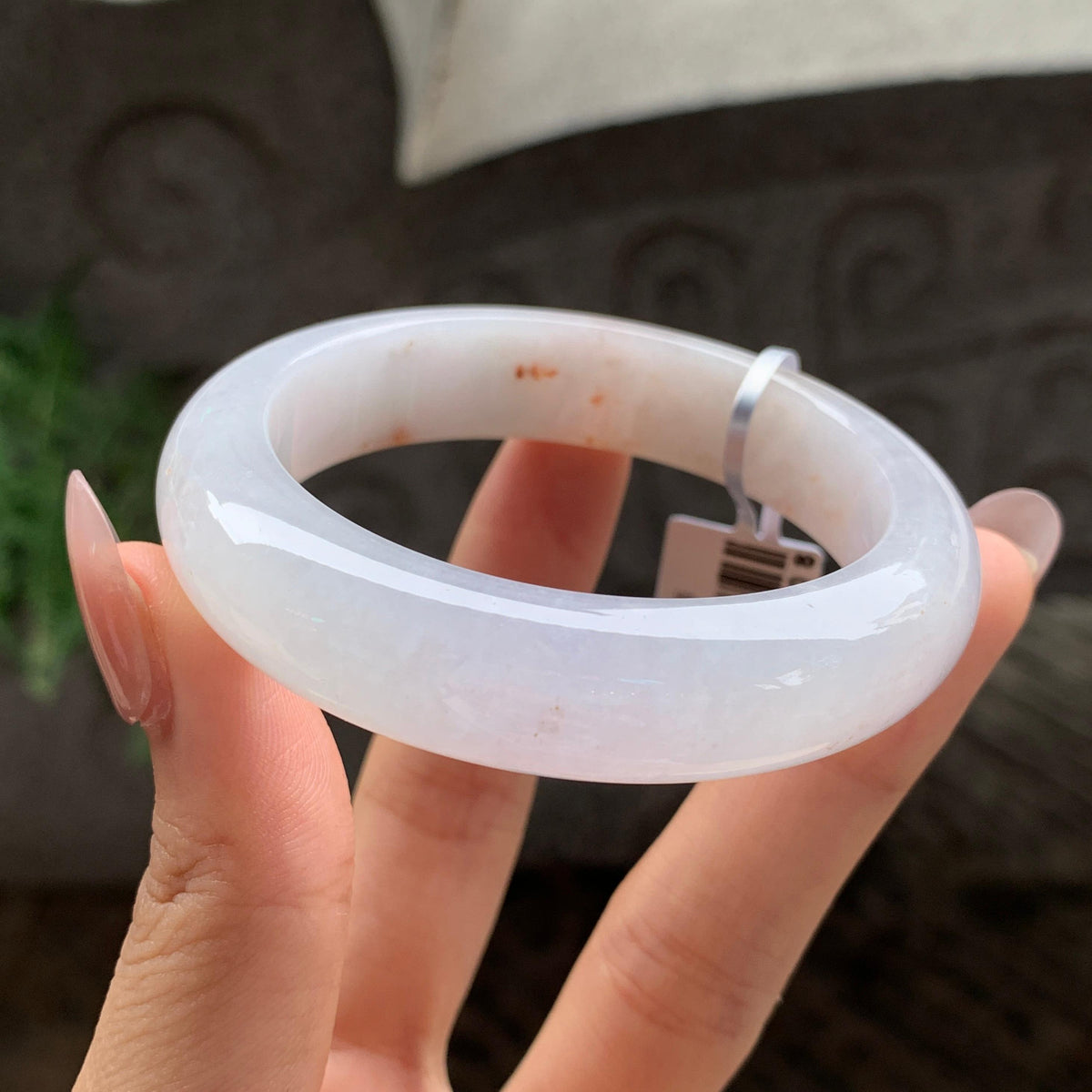 细糯种飘红翡正圈平安扣 50圈 天然A货缅甸翡翠（yc693089）