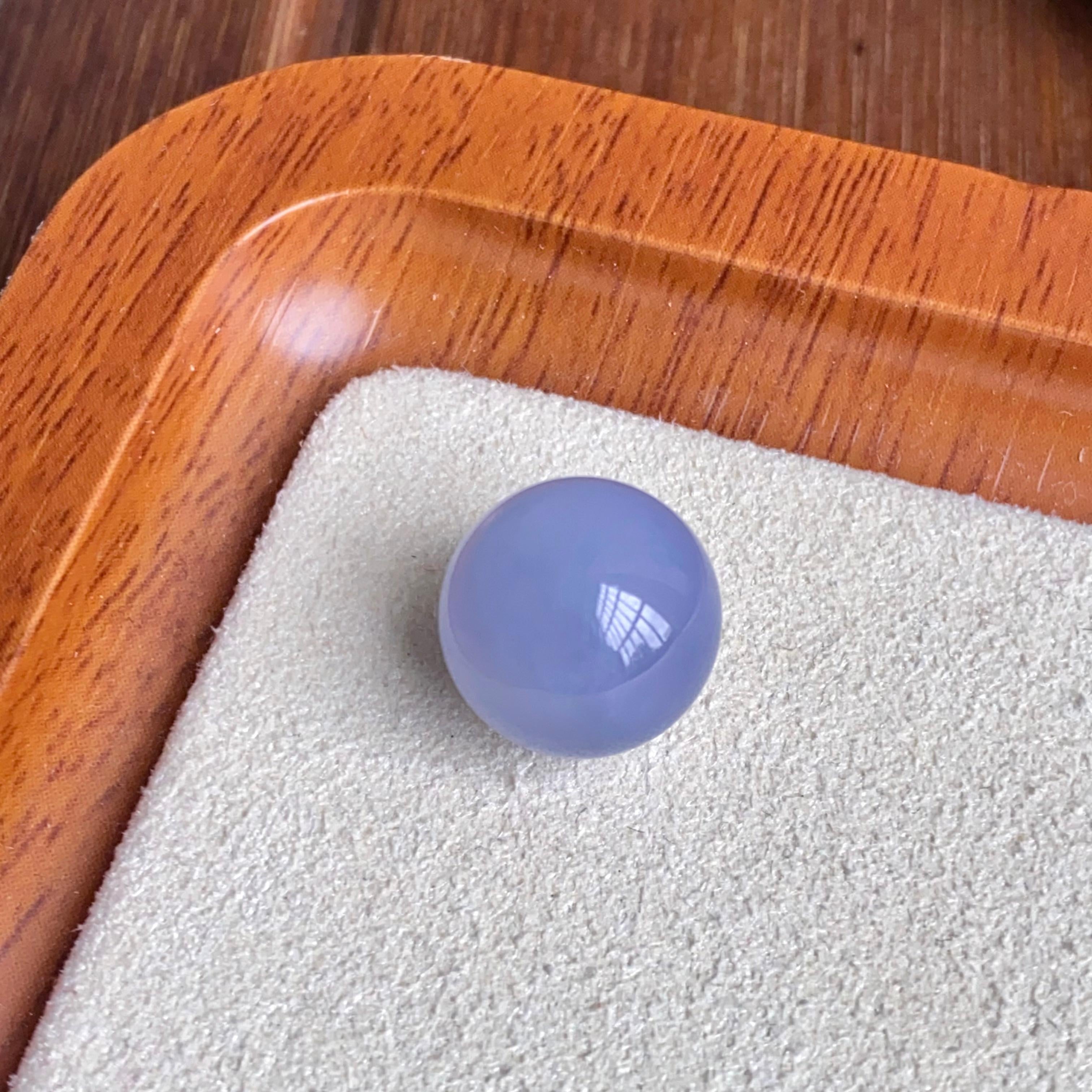 糯冰种紫罗兰单珠（yc260850）