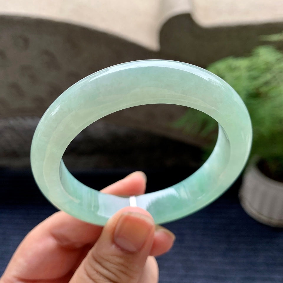 细糯种晴底平安镯（55.5mm）（yc101290）