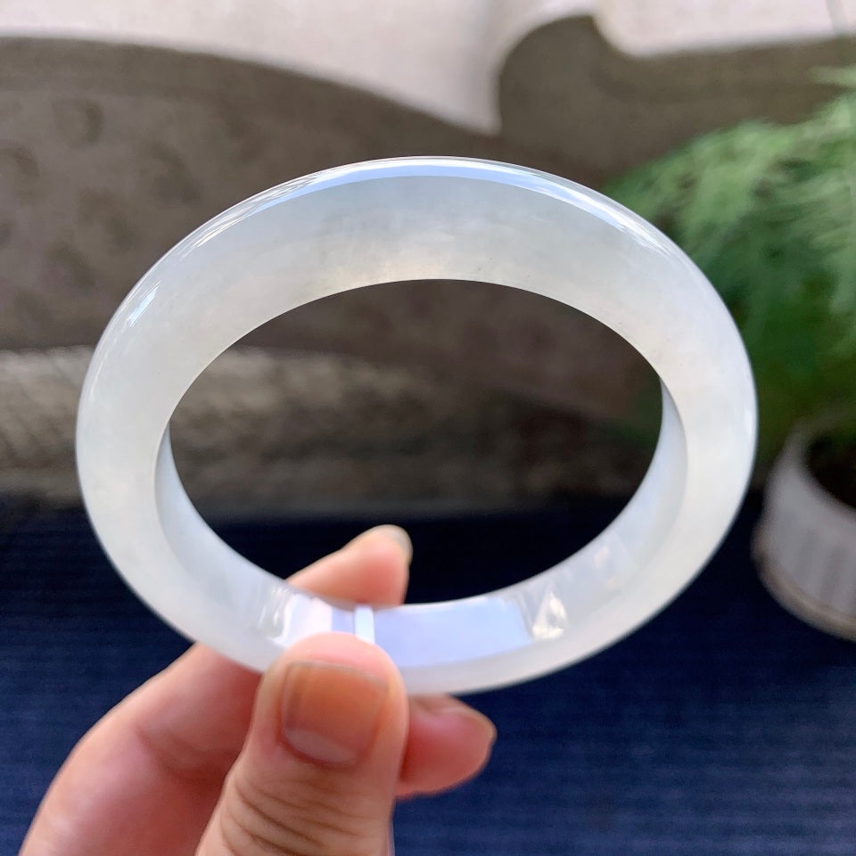 糯冰种无色平安镯（57.8mm）（yc116124）