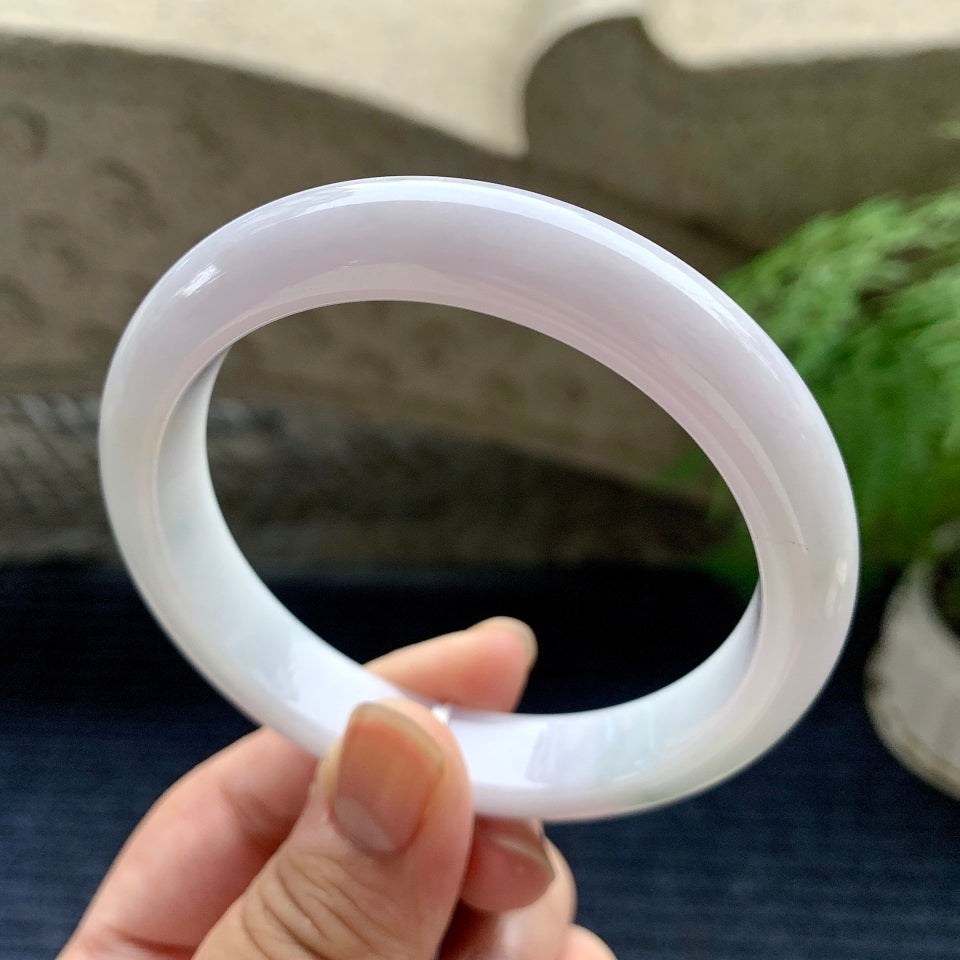 糯种淡紫罗兰平安镯（60mm）（yc113135）