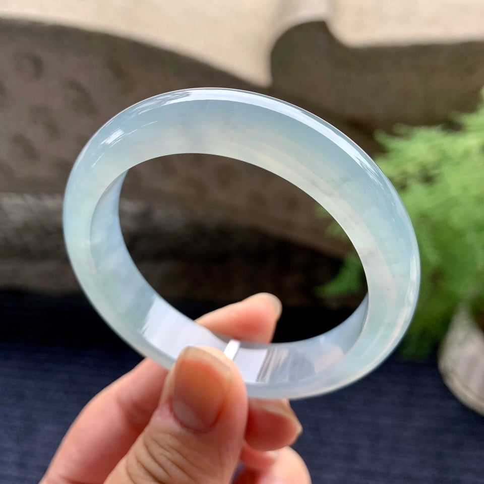 糯冰种晴底平安镯（52.8mm）（yc096226）
