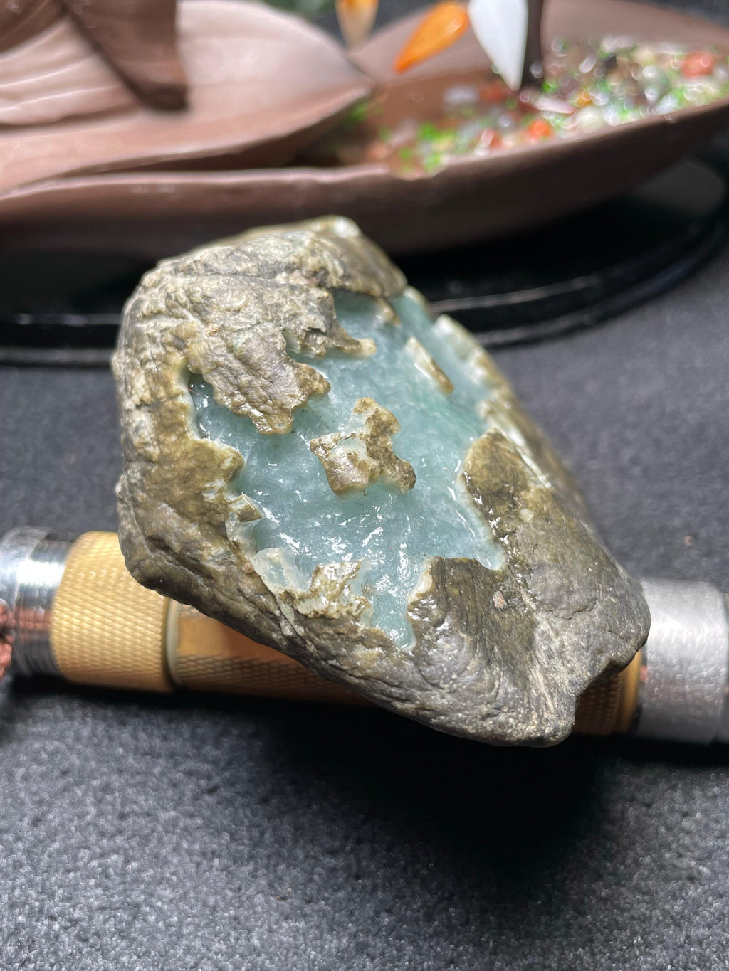 极品莫西沙开窗冰底雪花棉（yc529493）