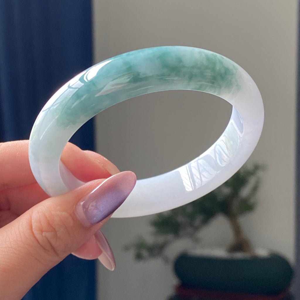 细糯种飘花平安镯手镯（57圈）（yc195379）