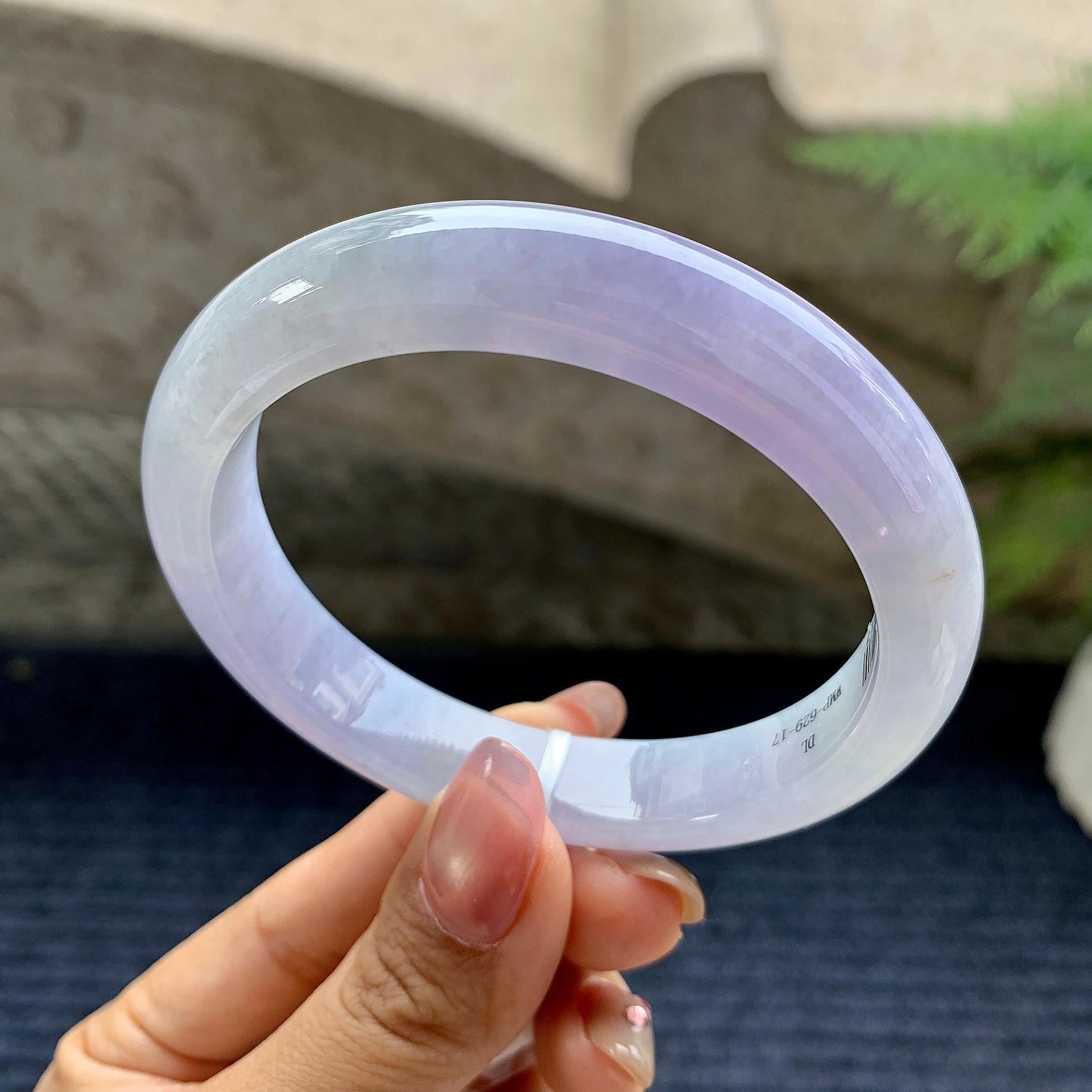 细糯种紫罗兰平安镯（58.1mm）（yc281535）
