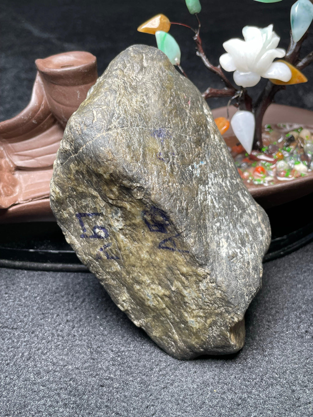 极品莫西沙开窗冰底雪花棉（yc529493）