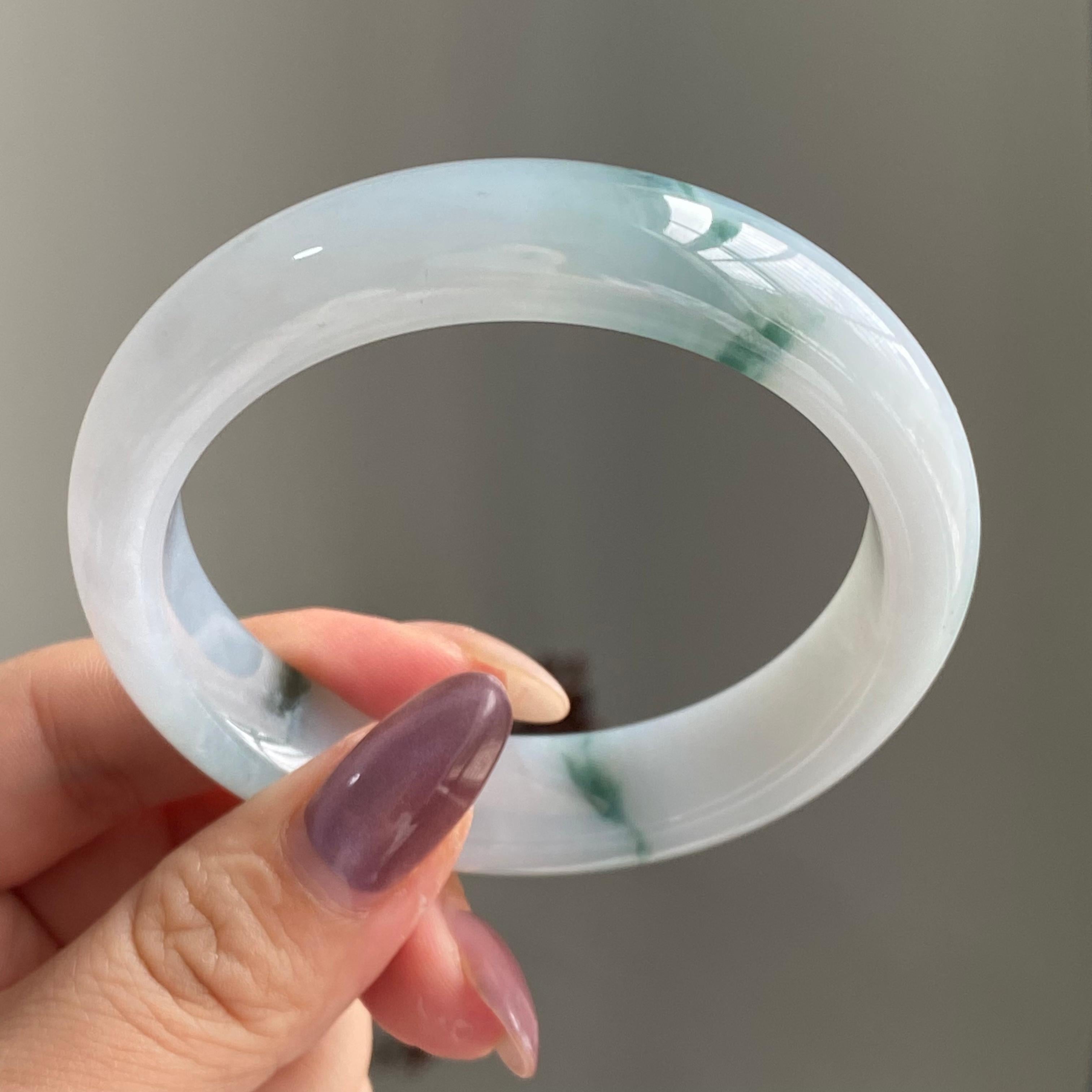 细糯种飘花平安镯手镯（56圈）（yc196860）