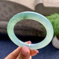 糯冰种晴水圆条手镯（55mm）（yc092173）