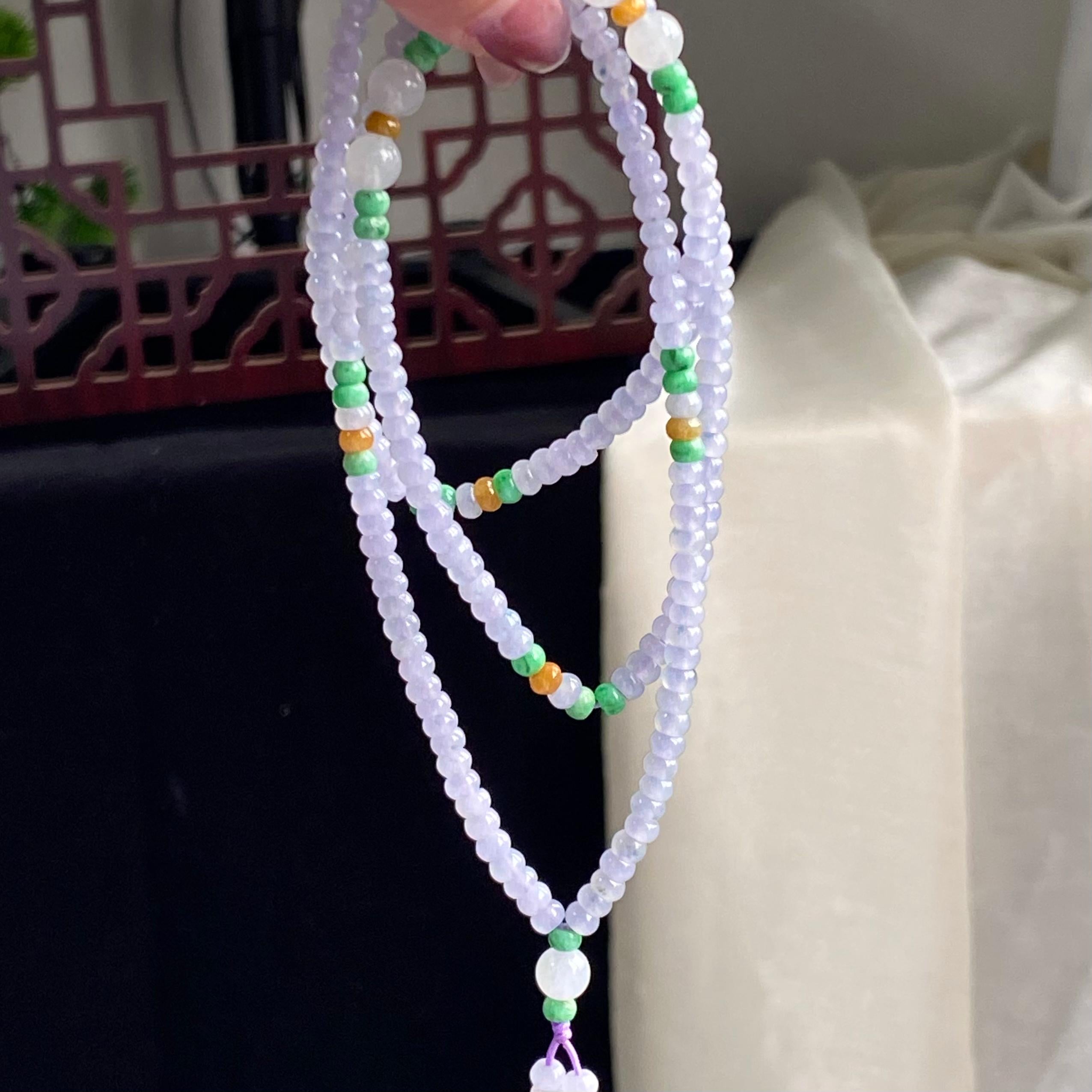 冰种多宝算盘珠珠链（yc196870）