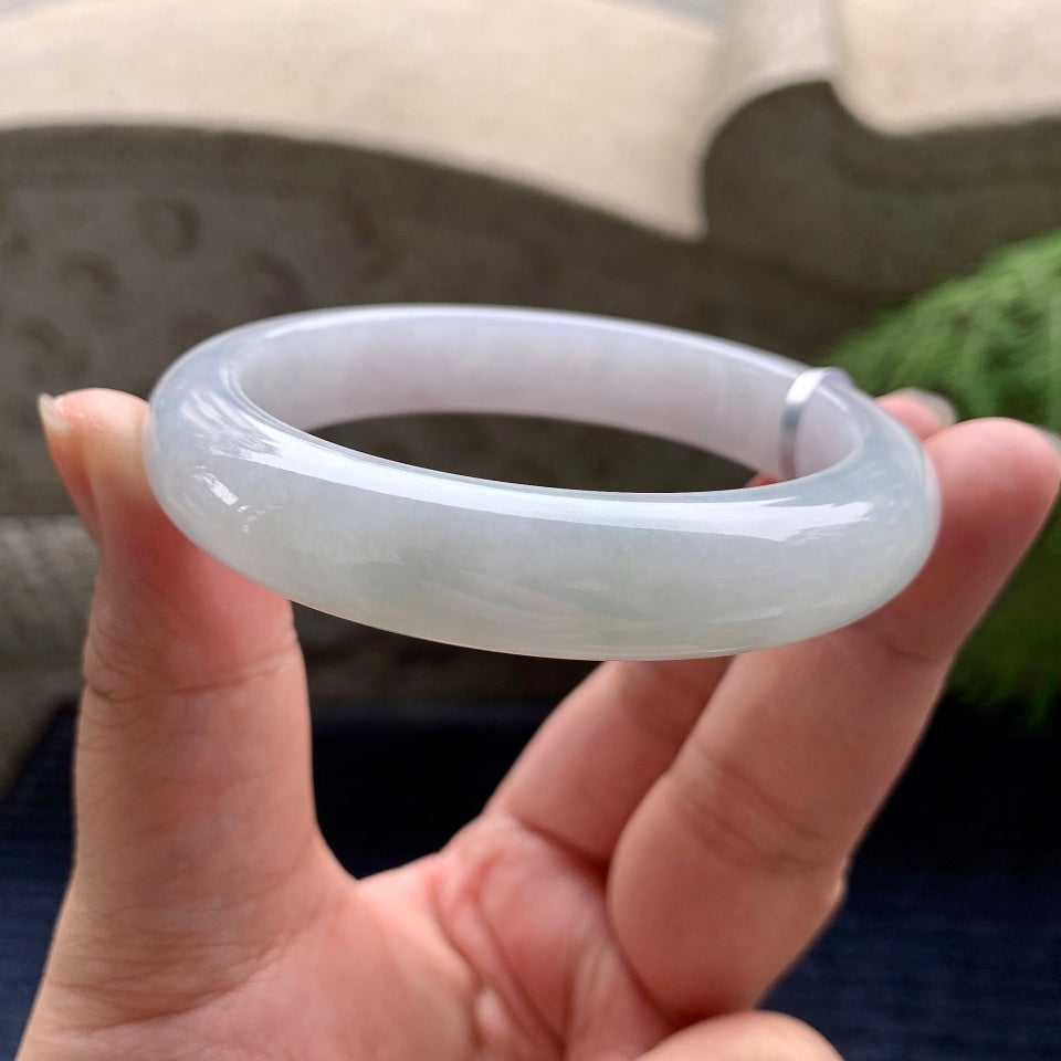 糯种无色平安镯（57.4mm)（yc089981）