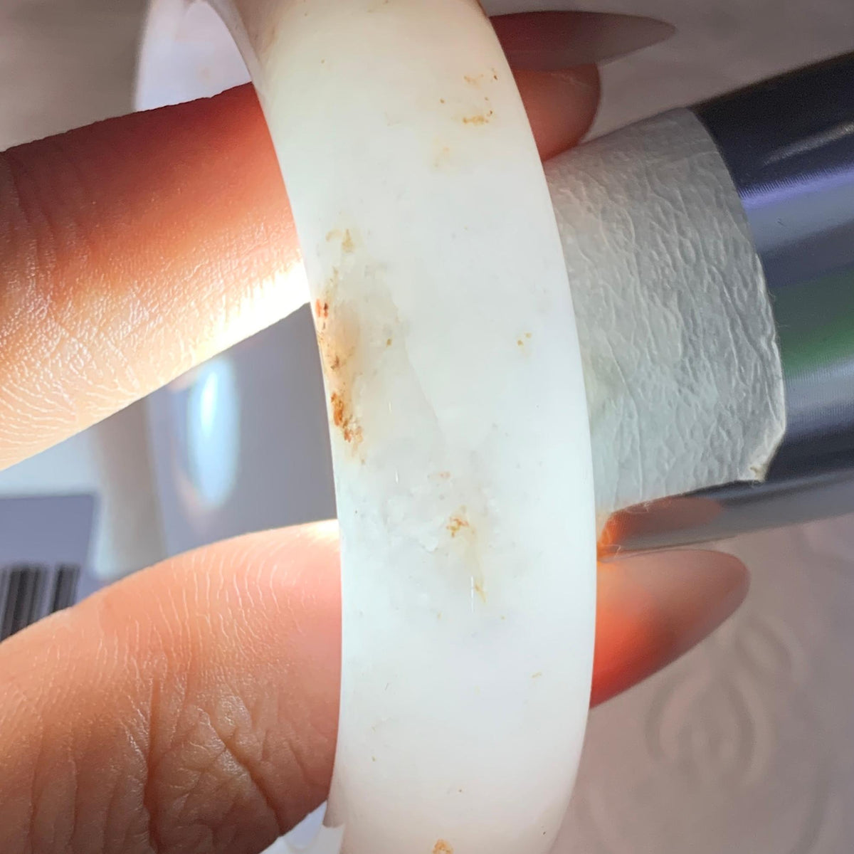细糯种飘红翡正圈平安扣 50圈 天然A货缅甸翡翠（yc693089）